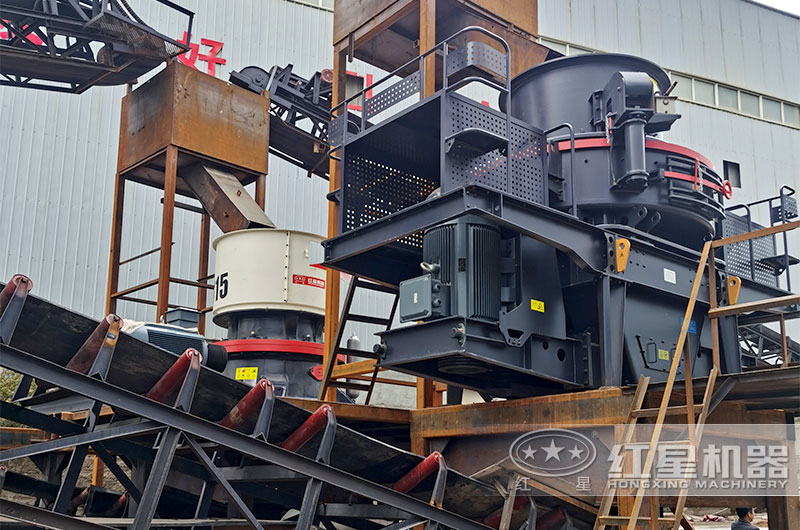 混凝土碎石生產線現場 混凝土碎石生產線現場