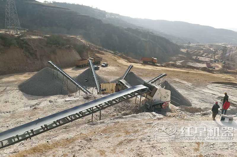 小型破石機加工現場 小型破石機加工現場