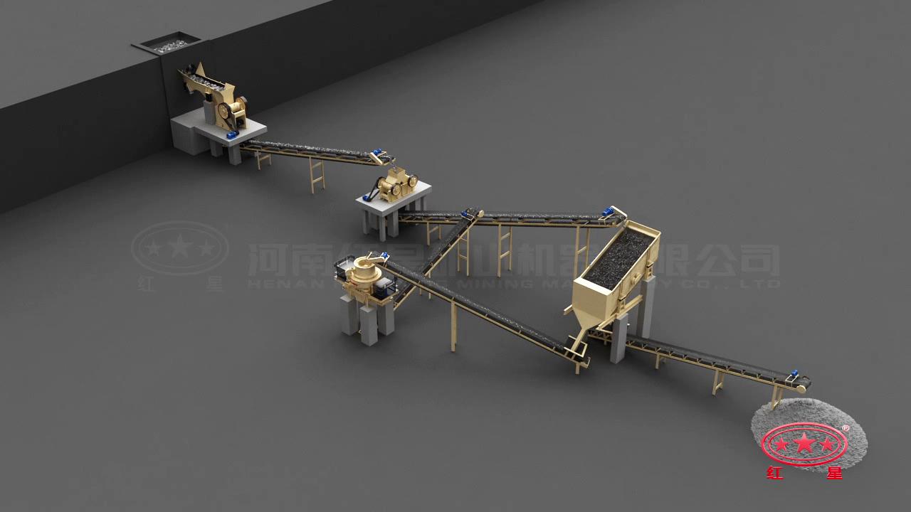 先粗、中細碎后再制砂